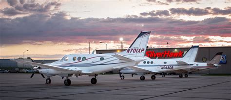 Silverhawk aviation - Silverhawk Aviation has the fleet flexibility to provide you with the right airplane for your travel needs. From a full line-up of Cessna Citation jets to King Air turboprops, Silverhawk Aviation gives you the freedom …